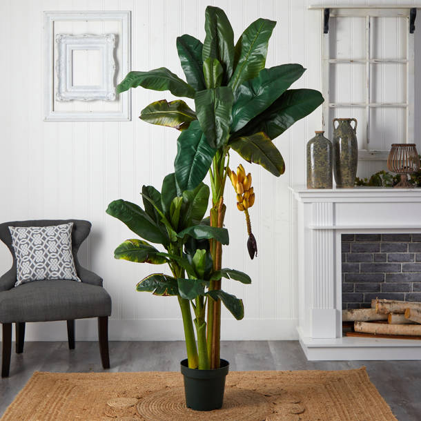 Bay Isle Home 72'' Faux Banana Leaf Tree in Pot & Reviews Wayfair